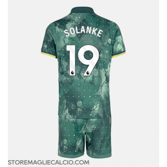 Tottenham Hotspur Dominic Solanke #19 Maglia Gara Terza Repliche 2024-25 Bambino Maniche Corte